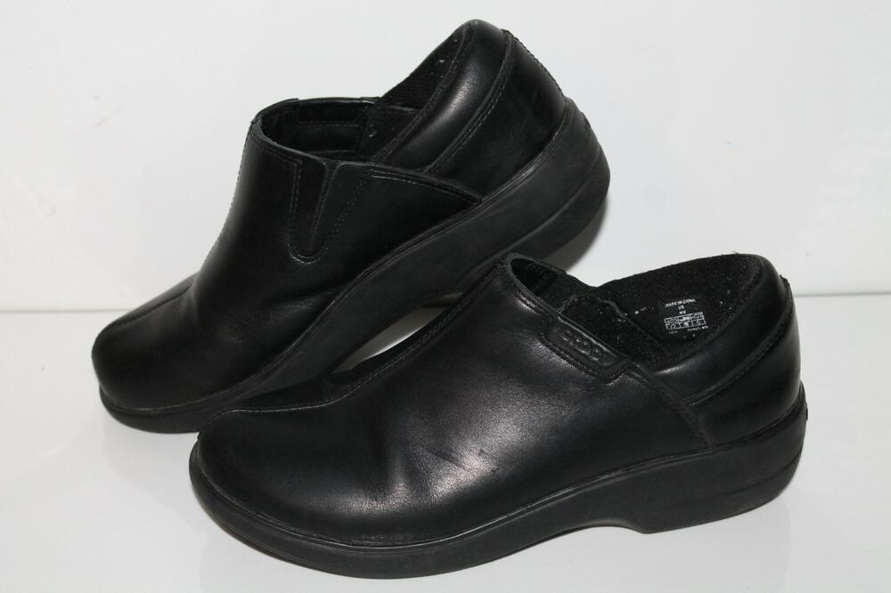 Crocs Work Clogs / Work Shoe, Black, Synthetic, Women's US Size 8